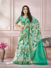 India Silk Mint Green Fancy Fabric offers a luxurious blend of texture and color, perfect for adding elegance